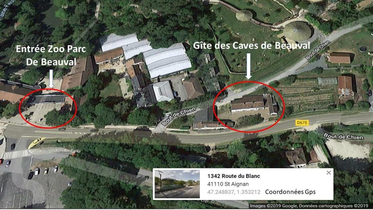 Gite Caves De Beauval 圣艾尼昂 外观 照片